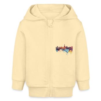 Den Helder - Baby Organic Kapuzenjacke Baby Connector von Stanley/Stella - Creme - Vorne
