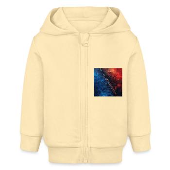 Flûte - Veste à capuche bébé bio Stanley/Stella - crème - Devant