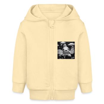 Clownfisch - Baby Organic Kapuzenjacke Baby Connector von Stanley/Stella - Creme - Vorne