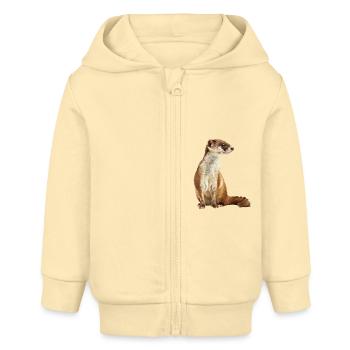 Wiesel - Baby Organic Kapuzenjacke Baby Connector von Stanley/Stella - Creme - Vorne