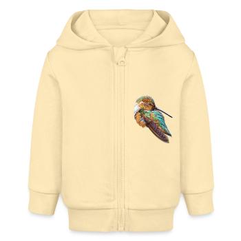 Kolibri - Baby Organic Kapuzenjacke Baby Connector von Stanley/Stella - Creme - Vorne