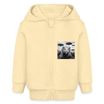Geier - Baby Organic Kapuzenjacke Baby Connector von Stanley/Stella - Creme - Vorne