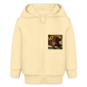 Bison - Baby Organic Kapuzenjacke Baby Connector von Stanley/Stella - Creme - Vorne