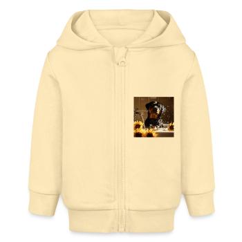 Rottweiler - Baby Organic Kapuzenjacke Baby Connector von Stanley/Stella - Creme - Vorne