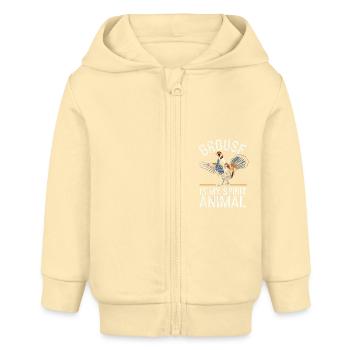 Auerhahn - Baby Organic Kapuzenjacke Baby Connector von Stanley/Stella - Creme - Vorne