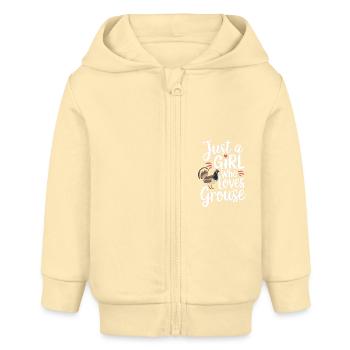 Auerhahn - Baby Organic Kapuzenjacke Baby Connector von Stanley/Stella - Creme - Vorne