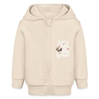 Auerhahn - Baby Organic Kapuzenjacke Baby Connector von Stanley/Stella - Natur - Vorne