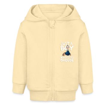 Auerhahn - Baby Organic Kapuzenjacke Baby Connector von Stanley/Stella - Creme - Vorne