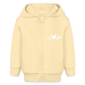 Auerhahn - Baby Organic Kapuzenjacke Baby Connector von Stanley/Stella - Creme - Vorne