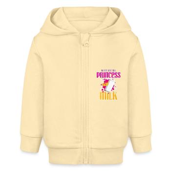 Milch - Baby Organic Kapuzenjacke Baby Connector von Stanley/Stella - Creme - Vorne