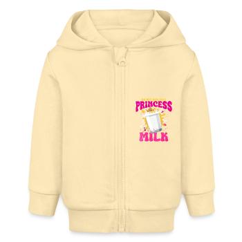 Milch - Baby Organic Kapuzenjacke Baby Connector von Stanley/Stella - Creme - Vorne