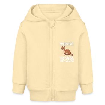 Wiesel - Baby Organic Kapuzenjacke Baby Connector von Stanley/Stella - Creme - Vorne