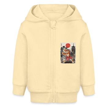 Samurai - Baby Organic Kapuzenjacke Baby Connector von Stanley/Stella - Creme - Vorne