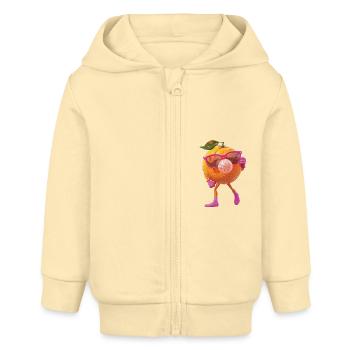 Orange - Baby Organic Kapuzenjacke Baby Connector von Stanley/Stella - Creme - Vorne