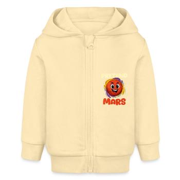 Mars - Baby Organic Kapuzenjacke Baby Connector von Stanley/Stella - Creme - Vorne