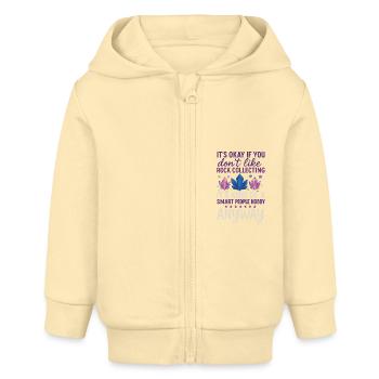 Géologie Roche - Veste à capuche bébé bio Stanley/Stella - crème - Devant