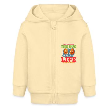 Chicken Nugget - Baby Organic Kapuzenjacke Baby Connector von Stanley/Stella - Creme - Vorne