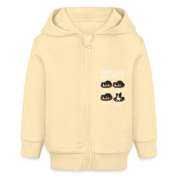 Border Collie - Baby Organic Kapuzenjacke Baby Connector von Stanley/Stella - Creme - Vorne