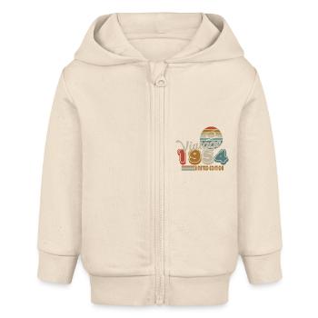 1954 - Baby Organic Zip-up Hoodie by Stanley/Stella - soft Ecru - Front