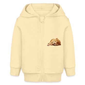 Wiesel - Baby Organic Kapuzenjacke Baby Connector von Stanley/Stella - Creme - Vorne