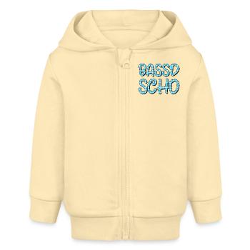 Bassd scho - Baby Organic Kapuzenjacke Baby Connector von Stanley/Stella - Creme - Vorne