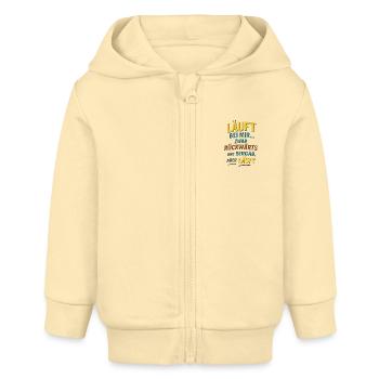 Bizarre, honnête et merveilleusement autodérision. - Veste à capuche bébé bio Stanley/Stella - crème - Devant