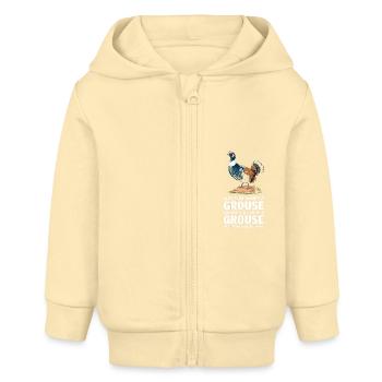 Auerhahn - Baby Organic Kapuzenjacke Baby Connector von Stanley/Stella - Creme - Vorne