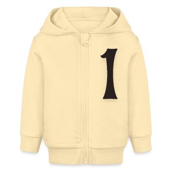 1 - Baby Organic Kapuzenjacke Baby Connector von Stanley/Stella - Creme - Vorne