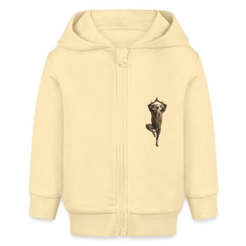 Büffel - Baby Organic Kapuzenjacke Baby Connector von Stanley/Stella - Creme - Vorne