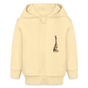 Alpaka - Baby Organic Kapuzenjacke Baby Connector von Stanley/Stella - Creme - Vorne