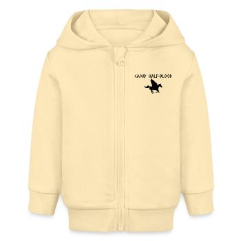 Camp-Grafik - Baby Organic Kapuzenjacke Baby Connector von Stanley/Stella - Creme - Vorne
