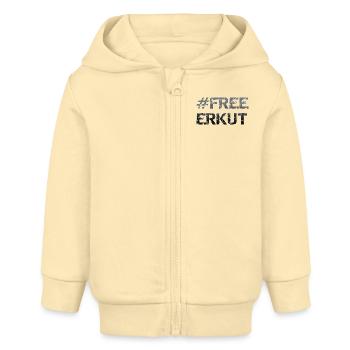 Libérer Erkut - Veste à capuche bébé bio Stanley/Stella - crème - Devant