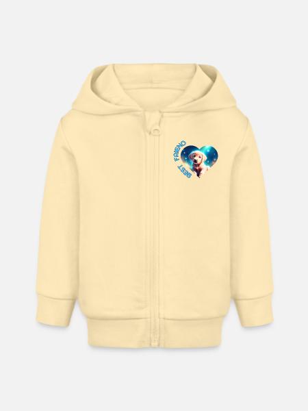 BEST FRIEND - Baby Organic Kapuzenjacke Baby Connector von Stanley/Stella - Creme