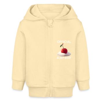 Kirsche - Baby Organic Kapuzenjacke Baby Connector von Stanley/Stella - Creme - Vorne