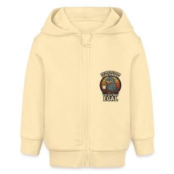 I've already understood that, I just don't care - Baby Organic Zip-up Hoodie by Stanley/Stella - cream - Front