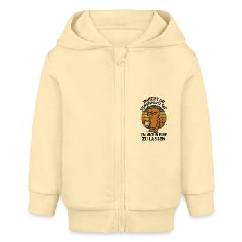 Lass Mich In Ruhe Geh Mir Nicht Auf Die Nerven - Baby Organic Kapuzenjacke Baby Connector von Stanley/Stella - Creme - Vorne