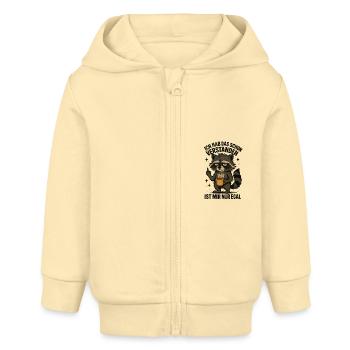 Hab Das Schon Verstanden Ist Mir Nur Egal - Baby Organic Kapuzenjacke Baby Connector von Stanley/Stella - Creme - Vorne