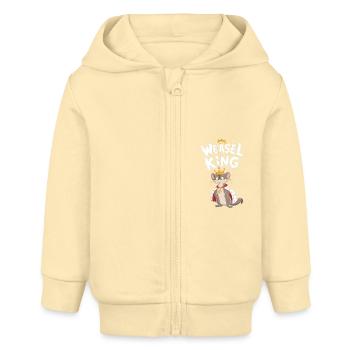 Wiesel - Baby Organic Kapuzenjacke Baby Connector von Stanley/Stella - Creme - Vorne