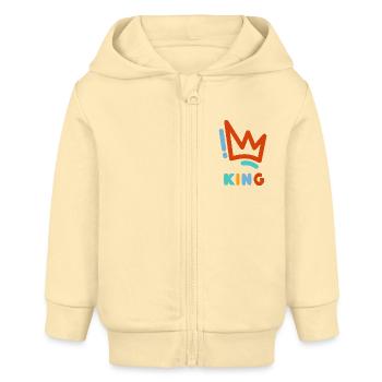Baby King - Baby Organic Kapuzenjacke Baby Connector von Stanley/Stella - Creme - Vorne