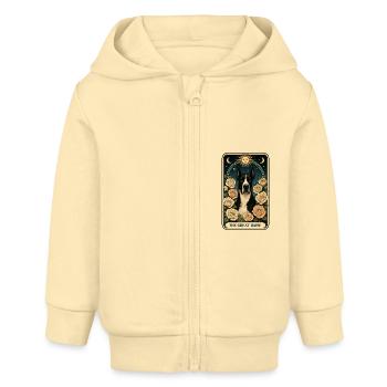Deutsche Dogge - Baby Organic Kapuzenjacke Baby Connector von Stanley/Stella - Creme - Vorne