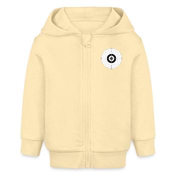 Dartscheibe - Baby Organic Kapuzenjacke Baby Connector von Stanley/Stella - Creme - Vorne