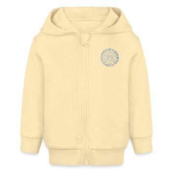 Wappen - Baby Organic Kapuzenjacke Baby Connector von Stanley/Stella - Creme - Vorne