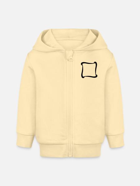 Frame - Baby Organic Kapuzenjacke Baby Connector von Stanley/Stella - Creme