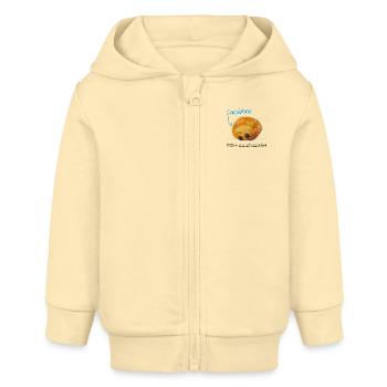 Chocola'team - Veste à capuche bébé bio Stanley/Stella - crème - Devant