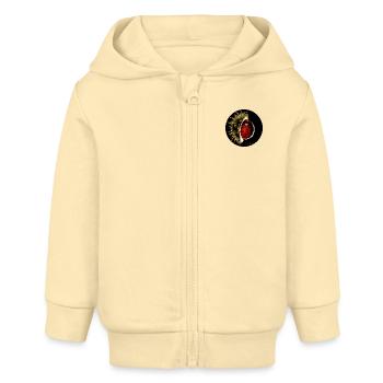 Kastanie Chestnut - Baby Organic Zip-up Hoodie by Stanley/Stella - cream - Front