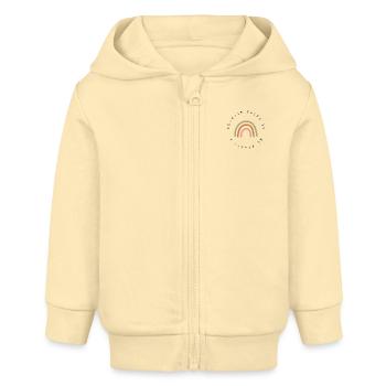 Because there is no Planet B Regenbogen Umwelt - Baby Organic Kapuzenjacke Baby Connector von Stanley/Stella - Creme - Vorne