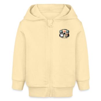 Seasoned with Love - Baby Organic Kapuzenjacke Baby Connector von Stanley/Stella - Creme - Vorne