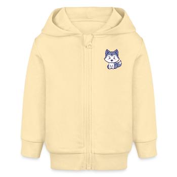 Wolf - Baby Organic Kapuzenjacke Baby Connector von Stanley/Stella - Creme - Vorne