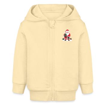 Père Noël - Veste à capuche bébé bio Stanley/Stella - crème - Devant