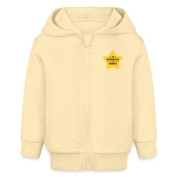 Mitarbeiter des Monats - Baby Organic Kapuzenjacke Baby Connector von Stanley/Stella - Creme - Vorne
